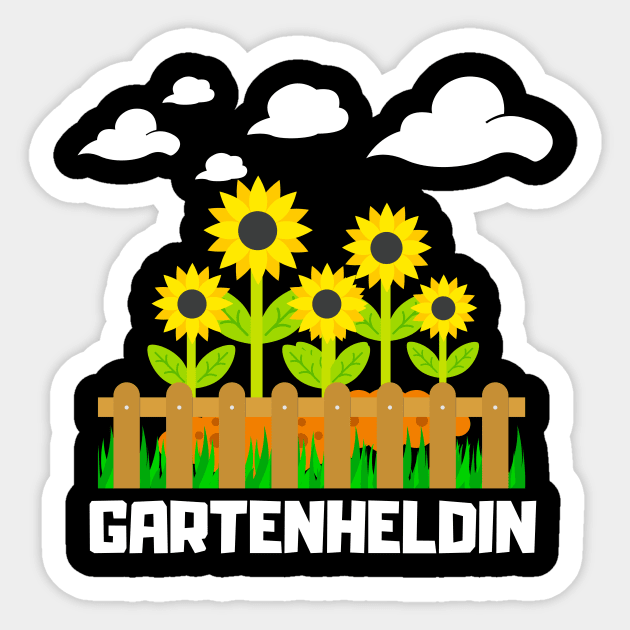 Gartenheldin Gärtnerin Garten Gartenarbeit Frauen Sticker by Foxxy Merch